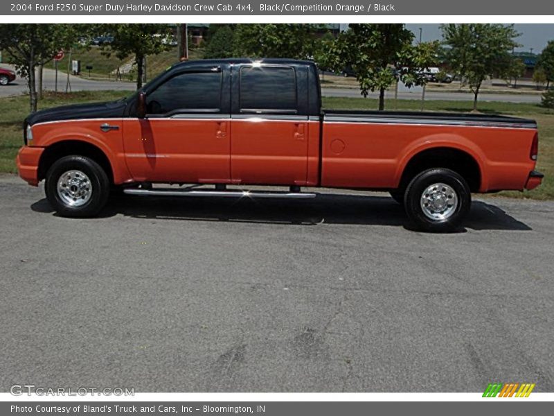 Black/Competition Orange / Black 2004 Ford F250 Super Duty Harley Davidson Crew Cab 4x4