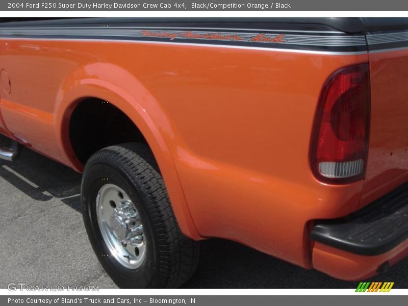 Black/Competition Orange / Black 2004 Ford F250 Super Duty Harley Davidson Crew Cab 4x4