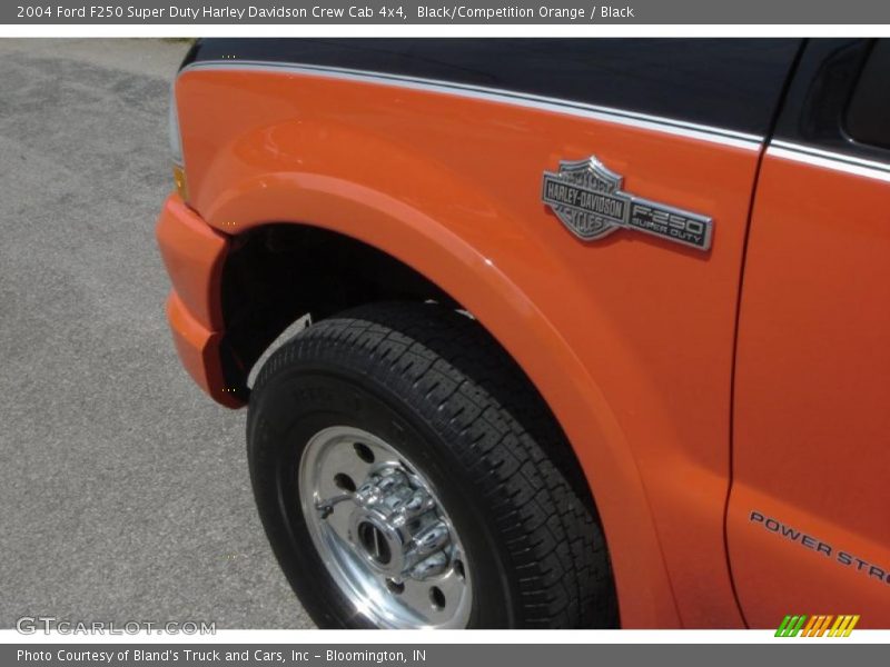 Black/Competition Orange / Black 2004 Ford F250 Super Duty Harley Davidson Crew Cab 4x4