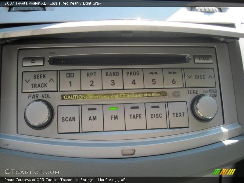 Cassis Red Pearl / Light Gray 2007 Toyota Avalon XL