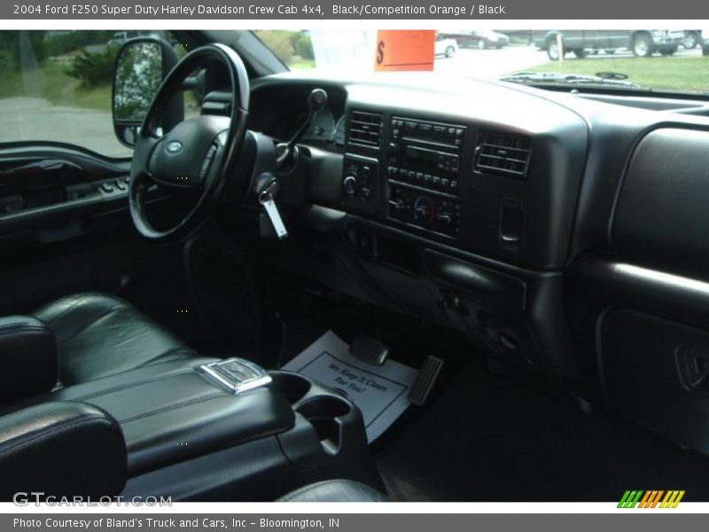 Black/Competition Orange / Black 2004 Ford F250 Super Duty Harley Davidson Crew Cab 4x4