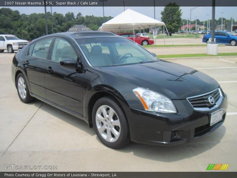 Super Black / Cafe Latte 2007 Nissan Maxima 3.5 SL