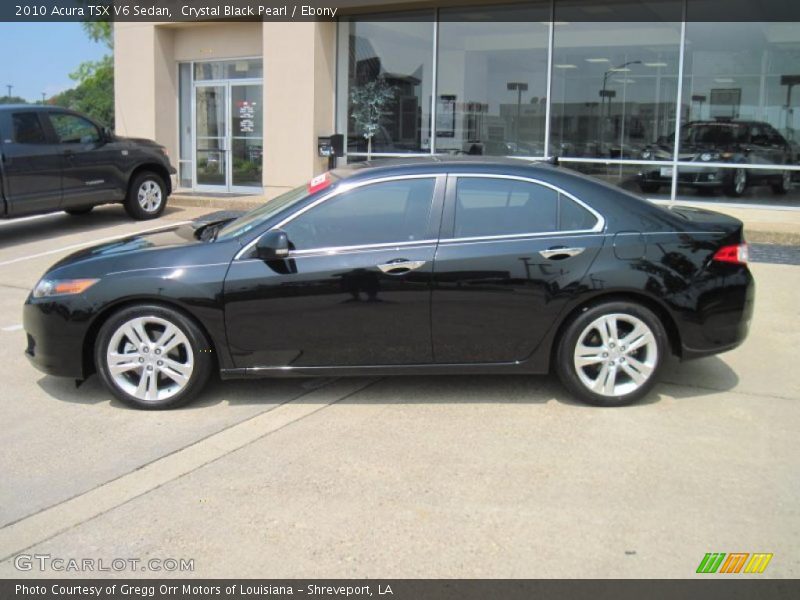 Crystal Black Pearl / Ebony 2010 Acura TSX V6 Sedan