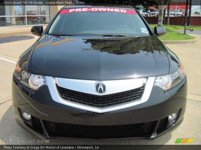 Crystal Black Pearl / Ebony 2010 Acura TSX V6 Sedan