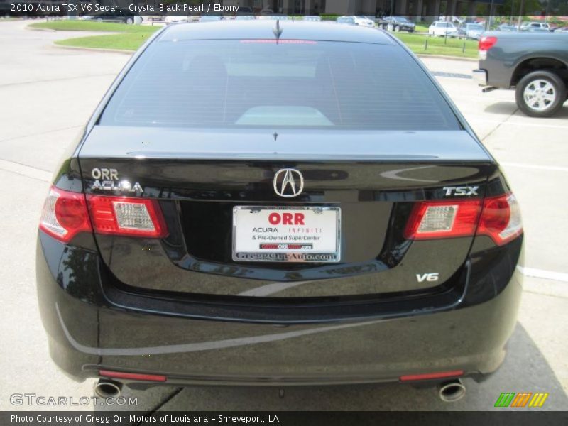 Crystal Black Pearl / Ebony 2010 Acura TSX V6 Sedan