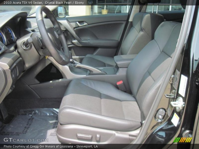 Crystal Black Pearl / Ebony 2010 Acura TSX V6 Sedan