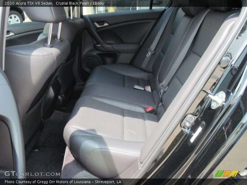 Crystal Black Pearl / Ebony 2010 Acura TSX V6 Sedan
