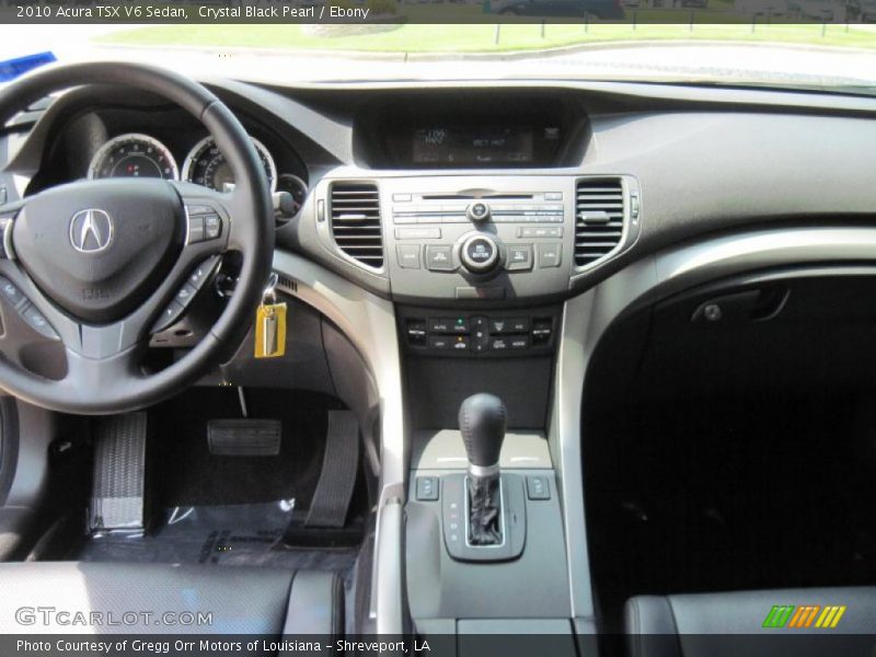 Crystal Black Pearl / Ebony 2010 Acura TSX V6 Sedan