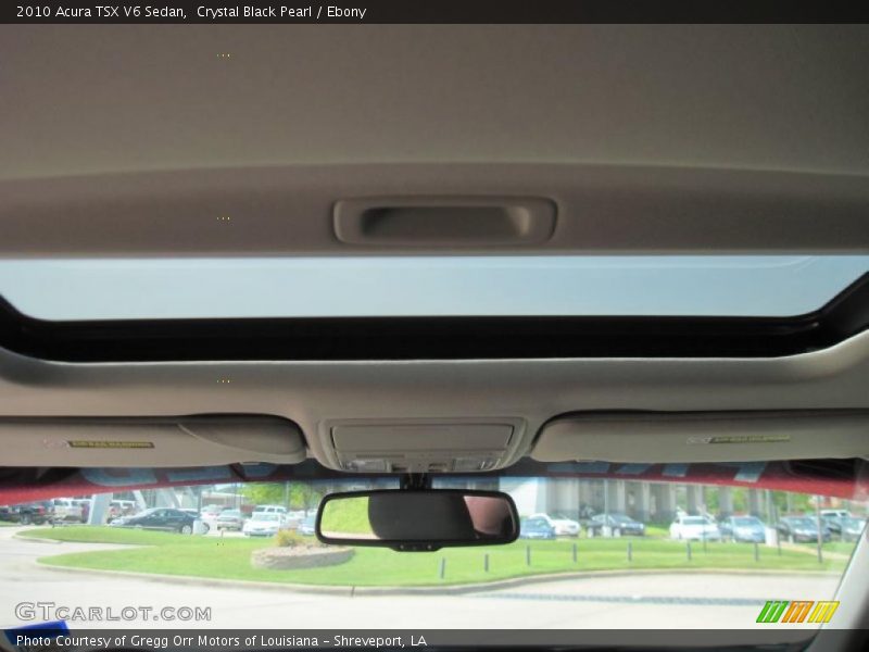 Crystal Black Pearl / Ebony 2010 Acura TSX V6 Sedan