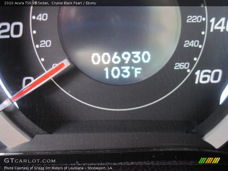 Crystal Black Pearl / Ebony 2010 Acura TSX V6 Sedan