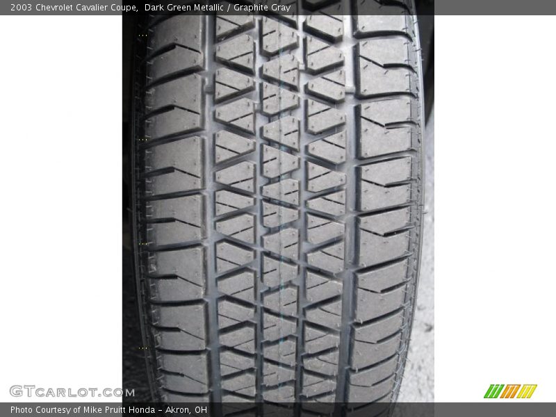 Dark Green Metallic / Graphite Gray 2003 Chevrolet Cavalier Coupe