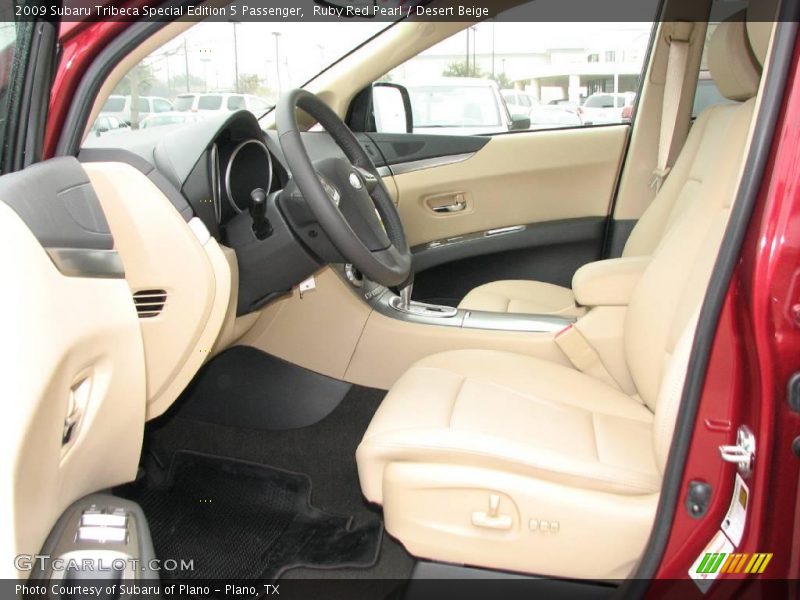 Ruby Red Pearl / Desert Beige 2009 Subaru Tribeca Special Edition 5 Passenger