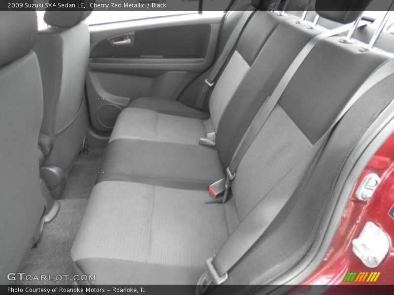 Cherry Red Metallic / Black 2009 Suzuki SX4 Sedan LE