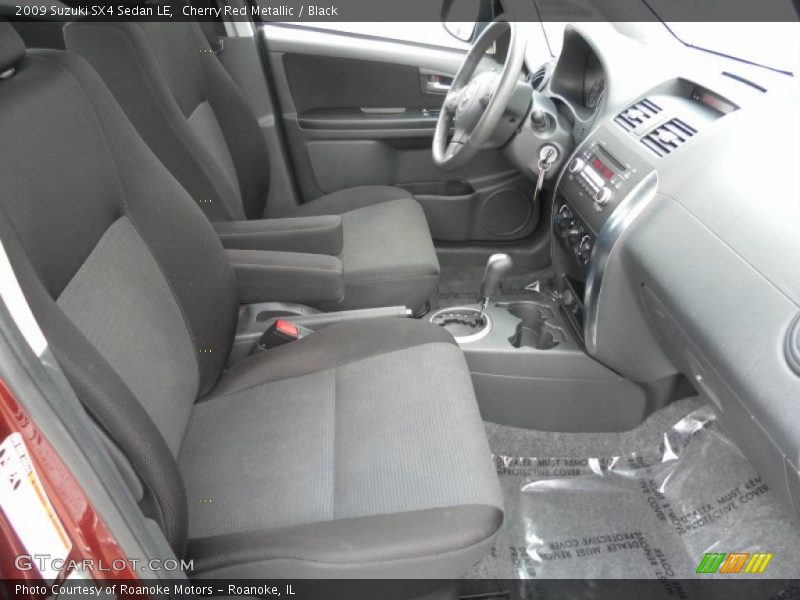 Cherry Red Metallic / Black 2009 Suzuki SX4 Sedan LE