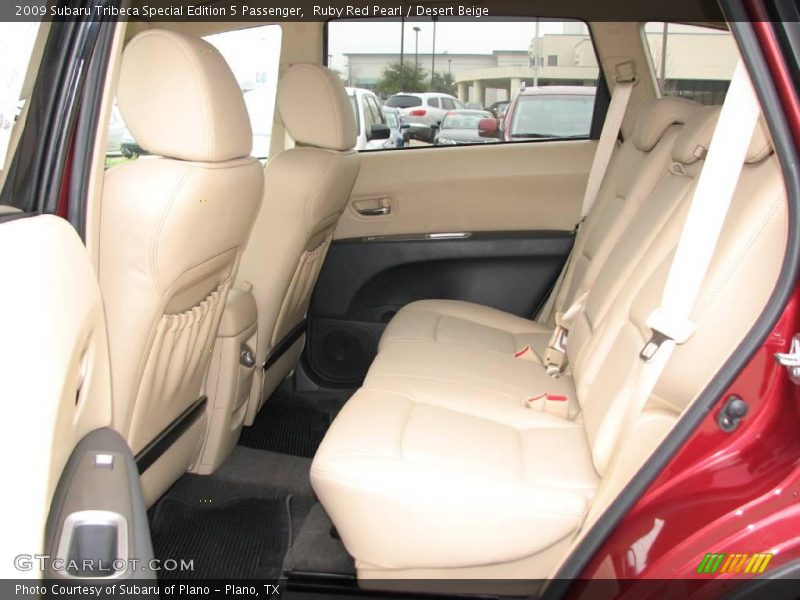 Ruby Red Pearl / Desert Beige 2009 Subaru Tribeca Special Edition 5 Passenger