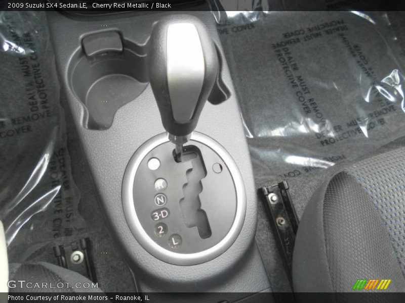 Cherry Red Metallic / Black 2009 Suzuki SX4 Sedan LE
