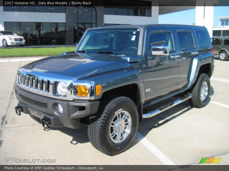 Slate Blue Metallic / Ebony Black 2007 Hummer H3