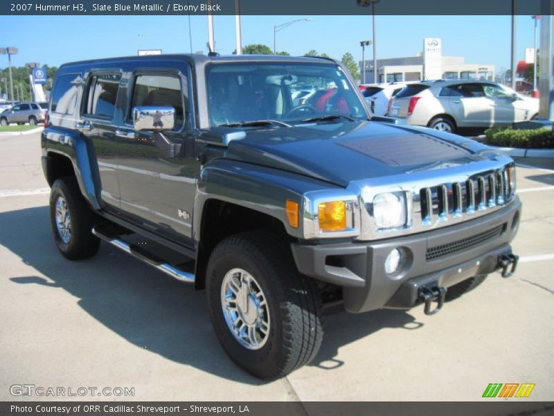 Slate Blue Metallic / Ebony Black 2007 Hummer H3