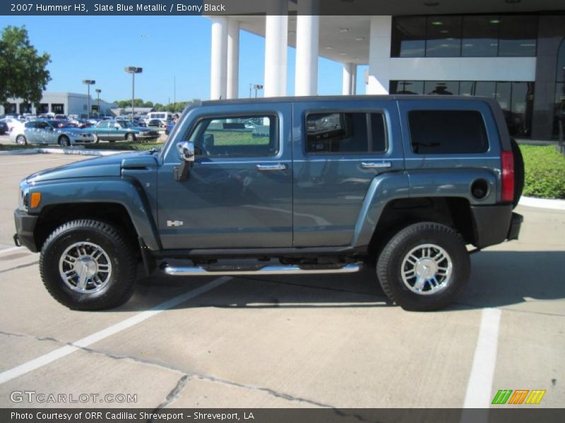 Slate Blue Metallic / Ebony Black 2007 Hummer H3