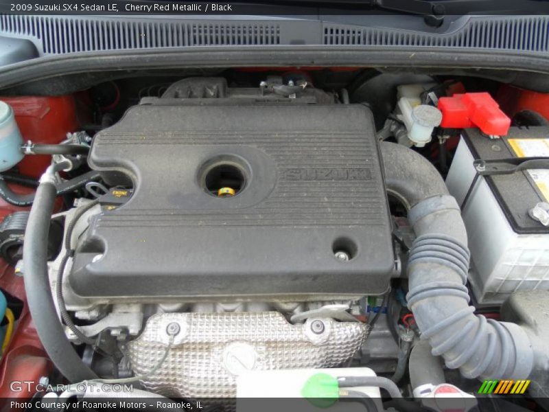 Cherry Red Metallic / Black 2009 Suzuki SX4 Sedan LE