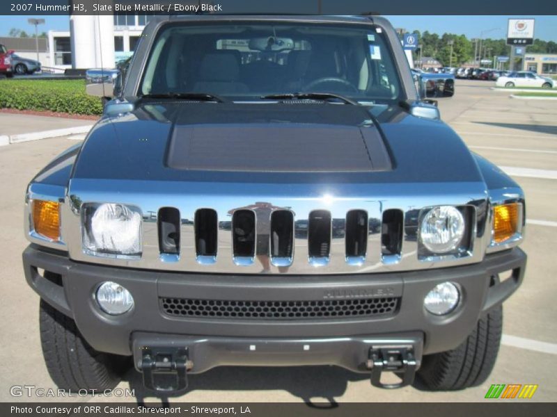 Slate Blue Metallic / Ebony Black 2007 Hummer H3