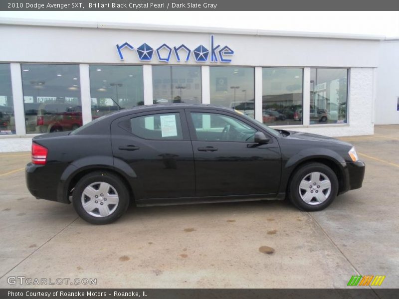 Brilliant Black Crystal Pearl / Dark Slate Gray 2010 Dodge Avenger SXT