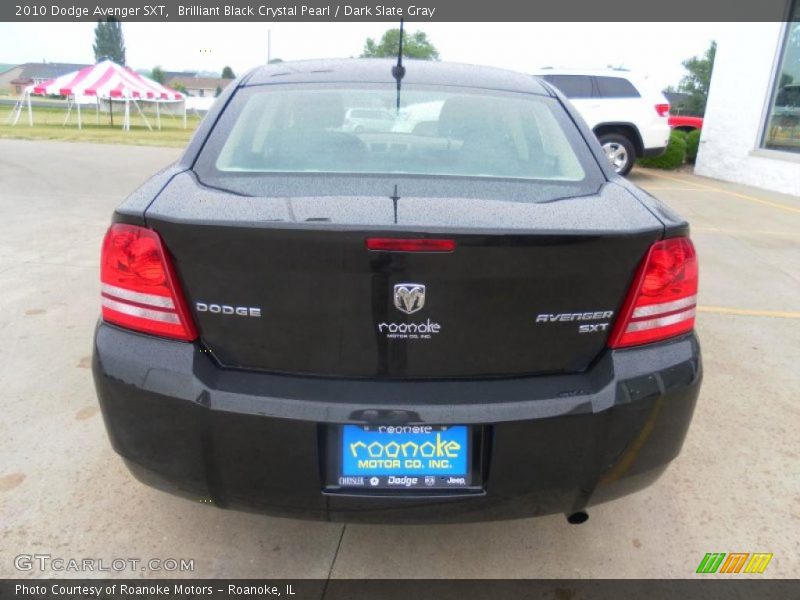 Brilliant Black Crystal Pearl / Dark Slate Gray 2010 Dodge Avenger SXT
