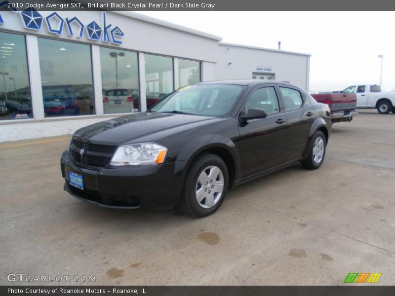 Brilliant Black Crystal Pearl / Dark Slate Gray 2010 Dodge Avenger SXT