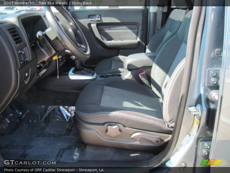 Slate Blue Metallic / Ebony Black 2007 Hummer H3