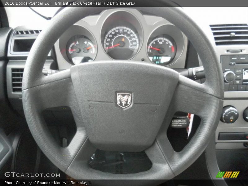 Brilliant Black Crystal Pearl / Dark Slate Gray 2010 Dodge Avenger SXT