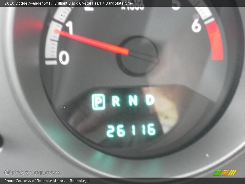 Brilliant Black Crystal Pearl / Dark Slate Gray 2010 Dodge Avenger SXT