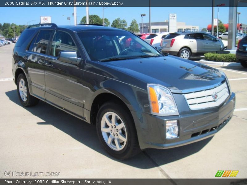 Thunder Gray ChromaFlair / Ebony/Ebony 2008 Cadillac SRX V6