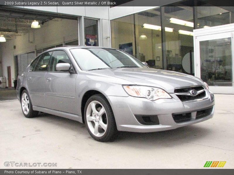 Quartz Silver Metallic / Off Black 2009 Subaru Legacy 2.5i Sedan