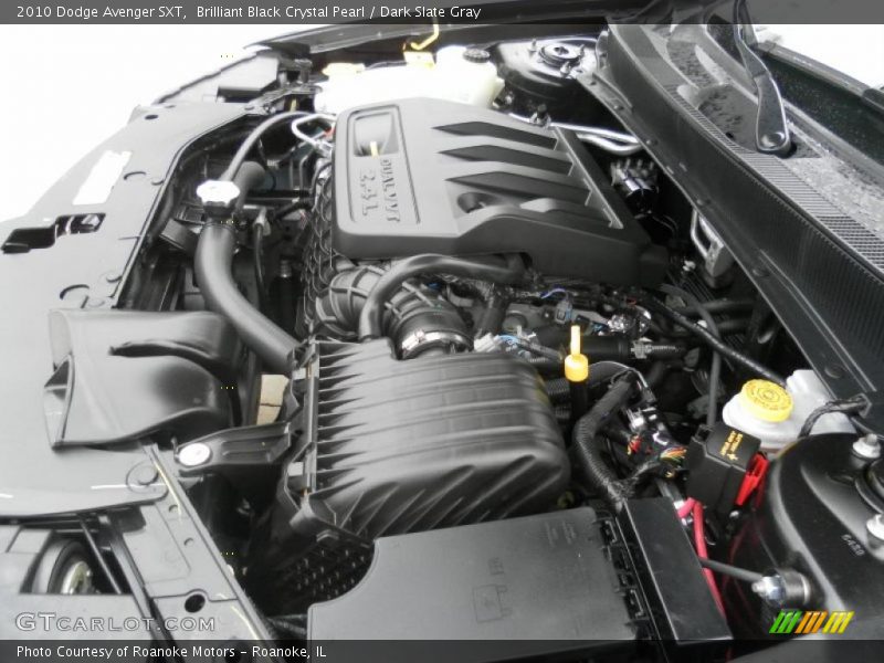 Brilliant Black Crystal Pearl / Dark Slate Gray 2010 Dodge Avenger SXT