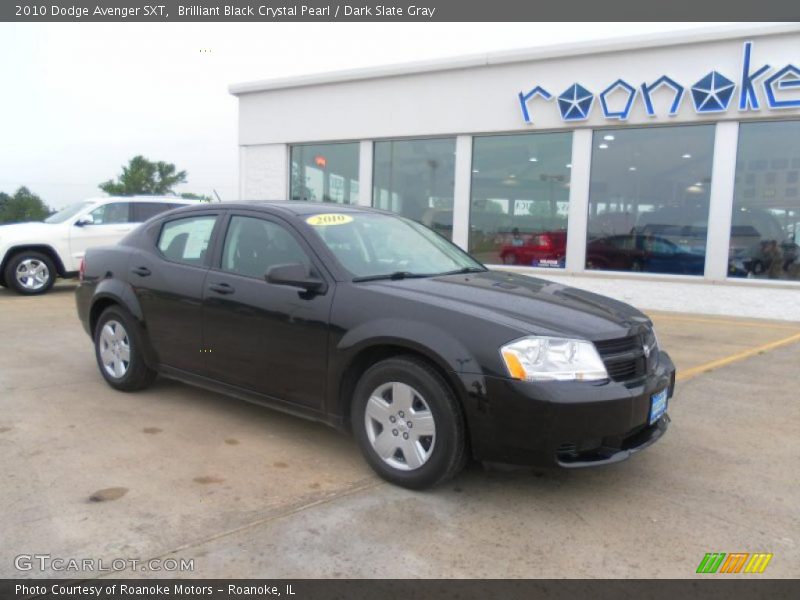 Brilliant Black Crystal Pearl / Dark Slate Gray 2010 Dodge Avenger SXT