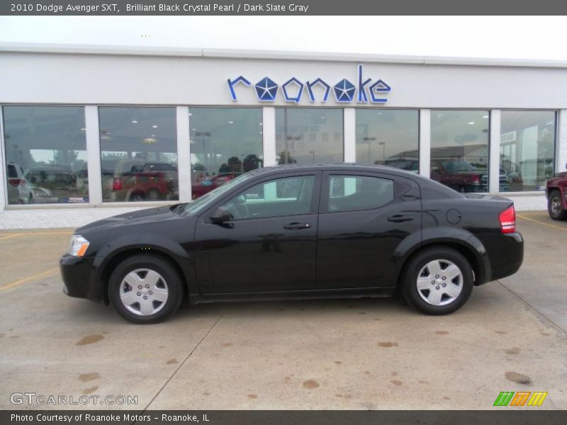 Brilliant Black Crystal Pearl / Dark Slate Gray 2010 Dodge Avenger SXT