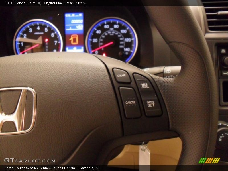 Crystal Black Pearl / Ivory 2010 Honda CR-V LX