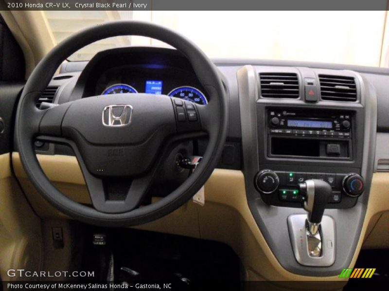 Crystal Black Pearl / Ivory 2010 Honda CR-V LX