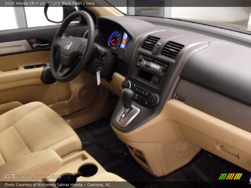 Crystal Black Pearl / Ivory 2010 Honda CR-V LX