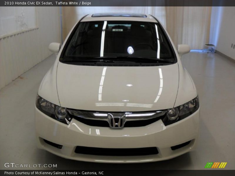 Taffeta White / Beige 2010 Honda Civic EX Sedan