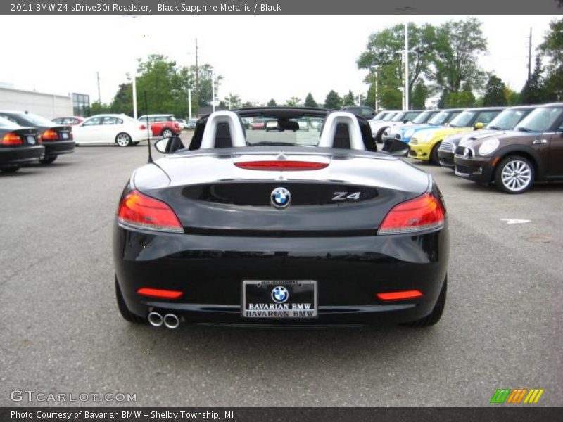 Black Sapphire Metallic / Black 2011 BMW Z4 sDrive30i Roadster