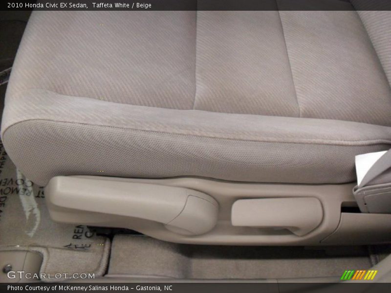 Taffeta White / Beige 2010 Honda Civic EX Sedan