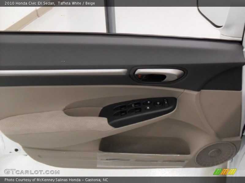 Taffeta White / Beige 2010 Honda Civic EX Sedan