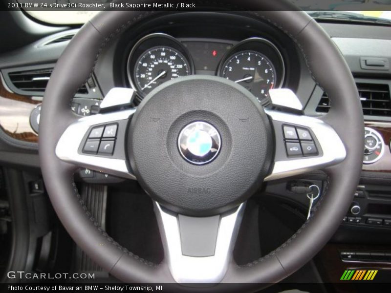 Black Sapphire Metallic / Black 2011 BMW Z4 sDrive30i Roadster