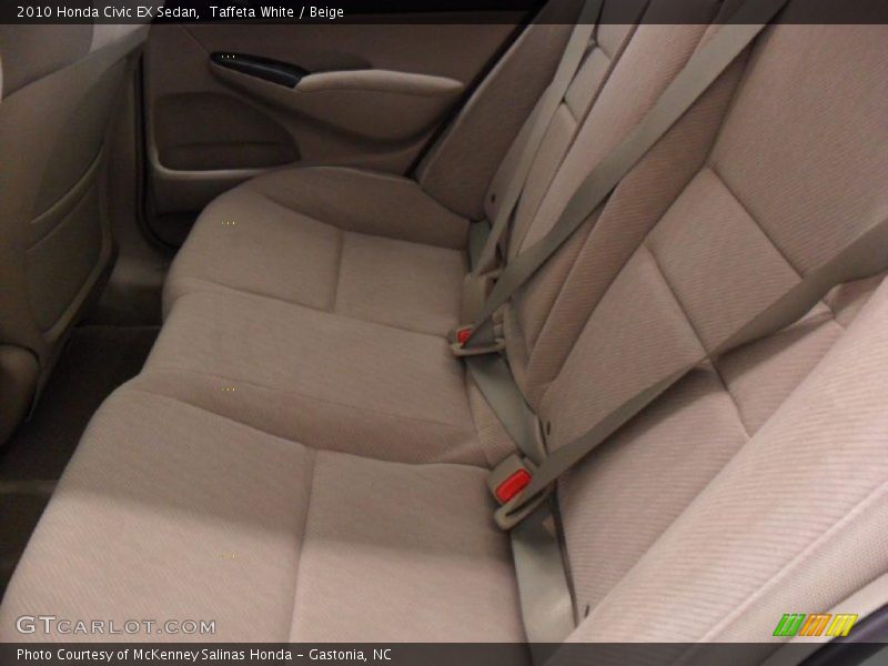 Taffeta White / Beige 2010 Honda Civic EX Sedan