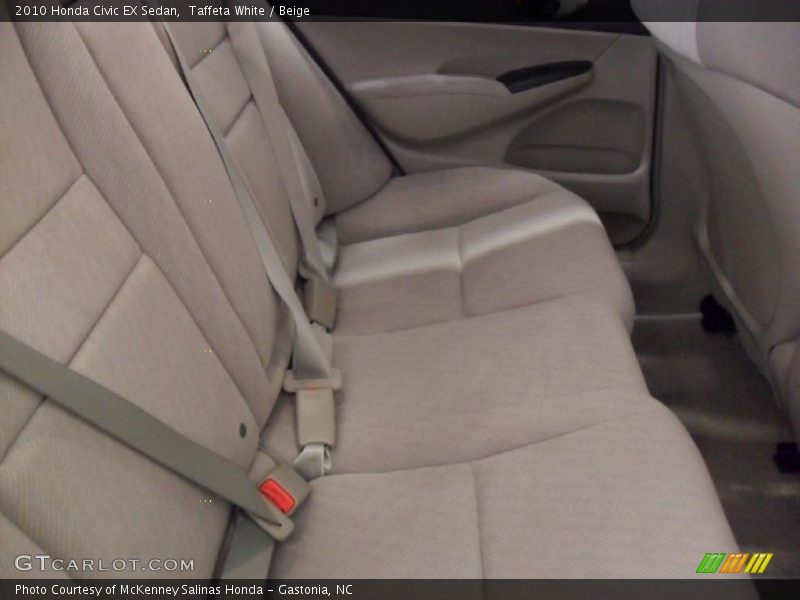 Taffeta White / Beige 2010 Honda Civic EX Sedan