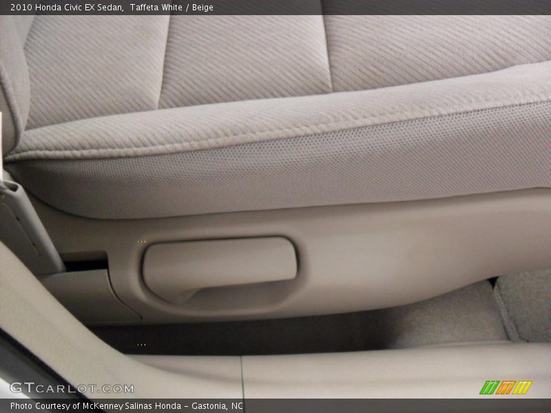 Taffeta White / Beige 2010 Honda Civic EX Sedan