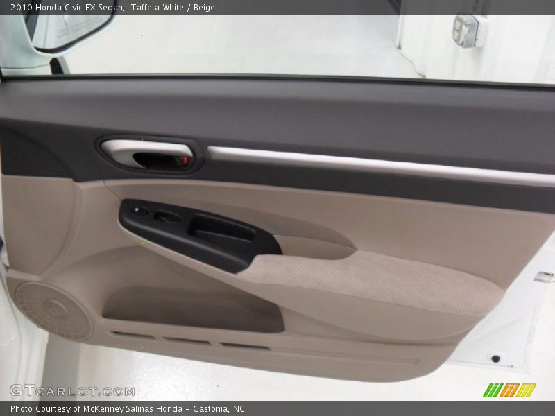 Taffeta White / Beige 2010 Honda Civic EX Sedan