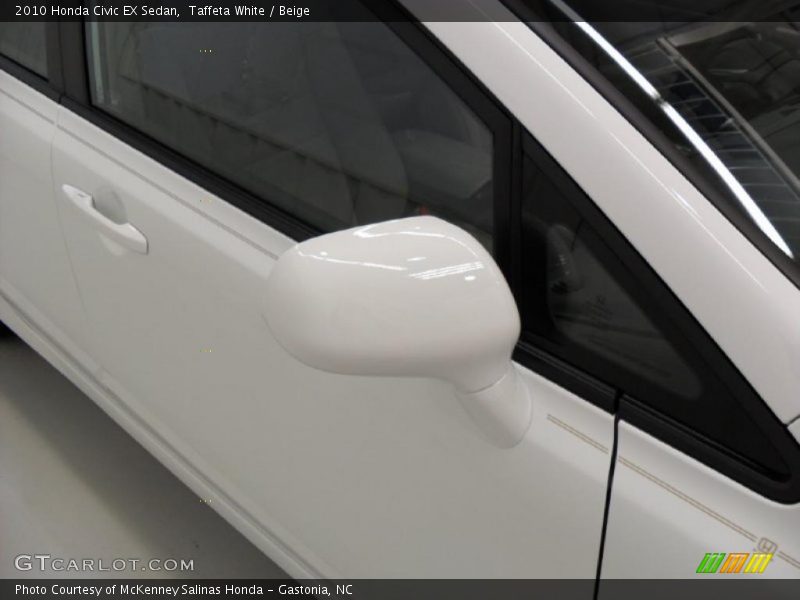 Taffeta White / Beige 2010 Honda Civic EX Sedan