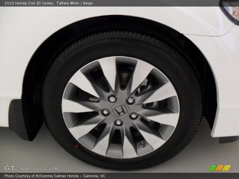 Taffeta White / Beige 2010 Honda Civic EX Sedan